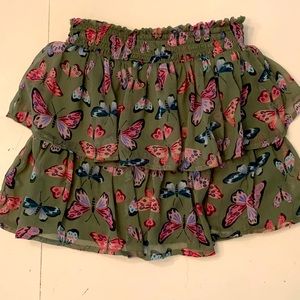 Girls butterfly skirt size 7